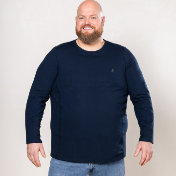 Alca Basic O-Fit Heren Longsleeve Ronde Hals