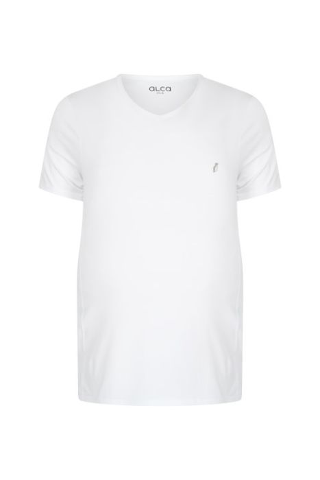 Alca Classic 2-pack T-shirt V-Hals Wit 8XL-B