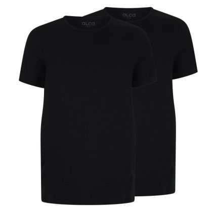 Alca Easy-Going 2-Pck Men T-Shirt O-Neck Black