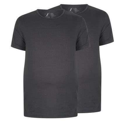 Alca Easy-Going 2-Pck Men T-Shirt V-Neck Dark Grey