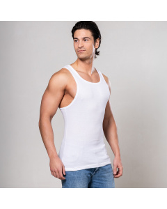 Alca Rib V‑Shape Lot de 2 D&eacute;bardeurs Homme Blanc